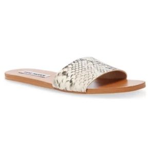 Steve Madden Nikini Gold Snake Slide